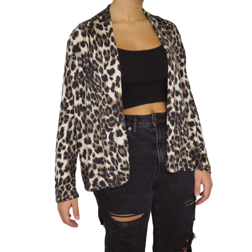 Chico's Leopard Cardigan Sweater - Picture 4 of 5